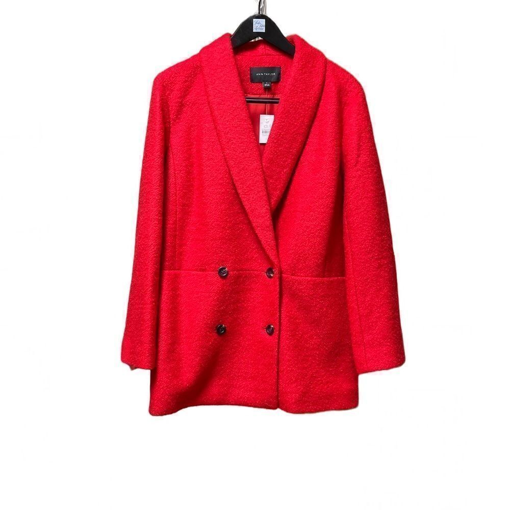 🌟70% OFF🌟 NEW🌟Ann Taylor Red Pea Coat
